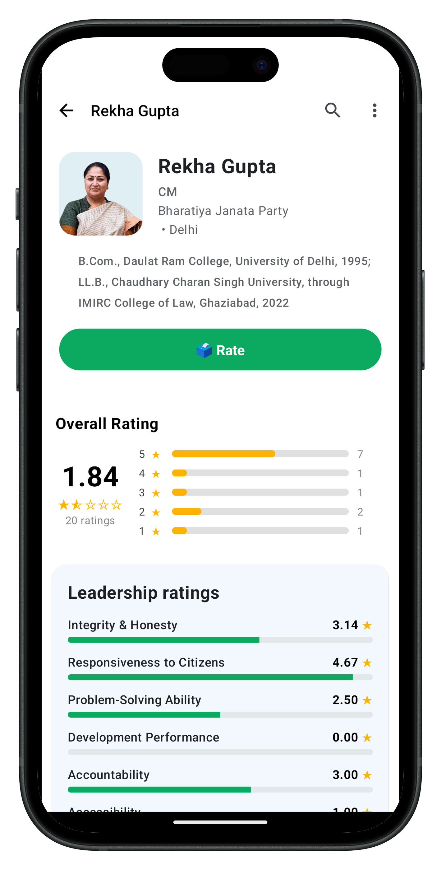 LeadersHub home screen